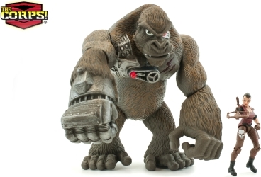 Jurassic Clash Gorila Cyber-Kong s Amazonkou 23 cm