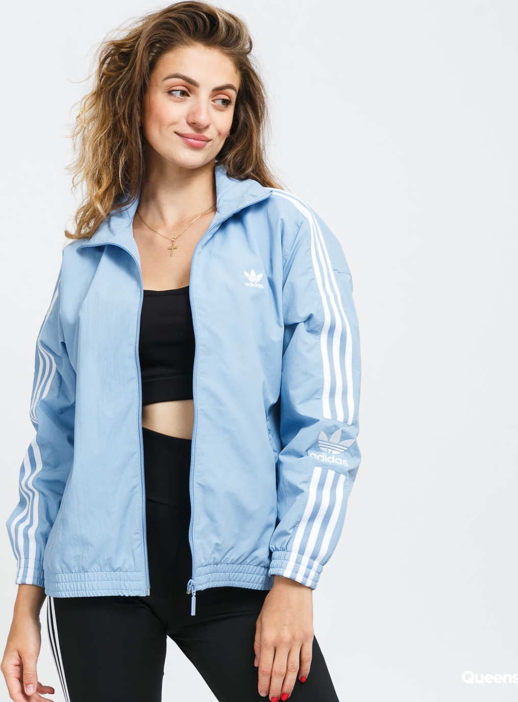 adidas Originals Track Top světle modrá XL