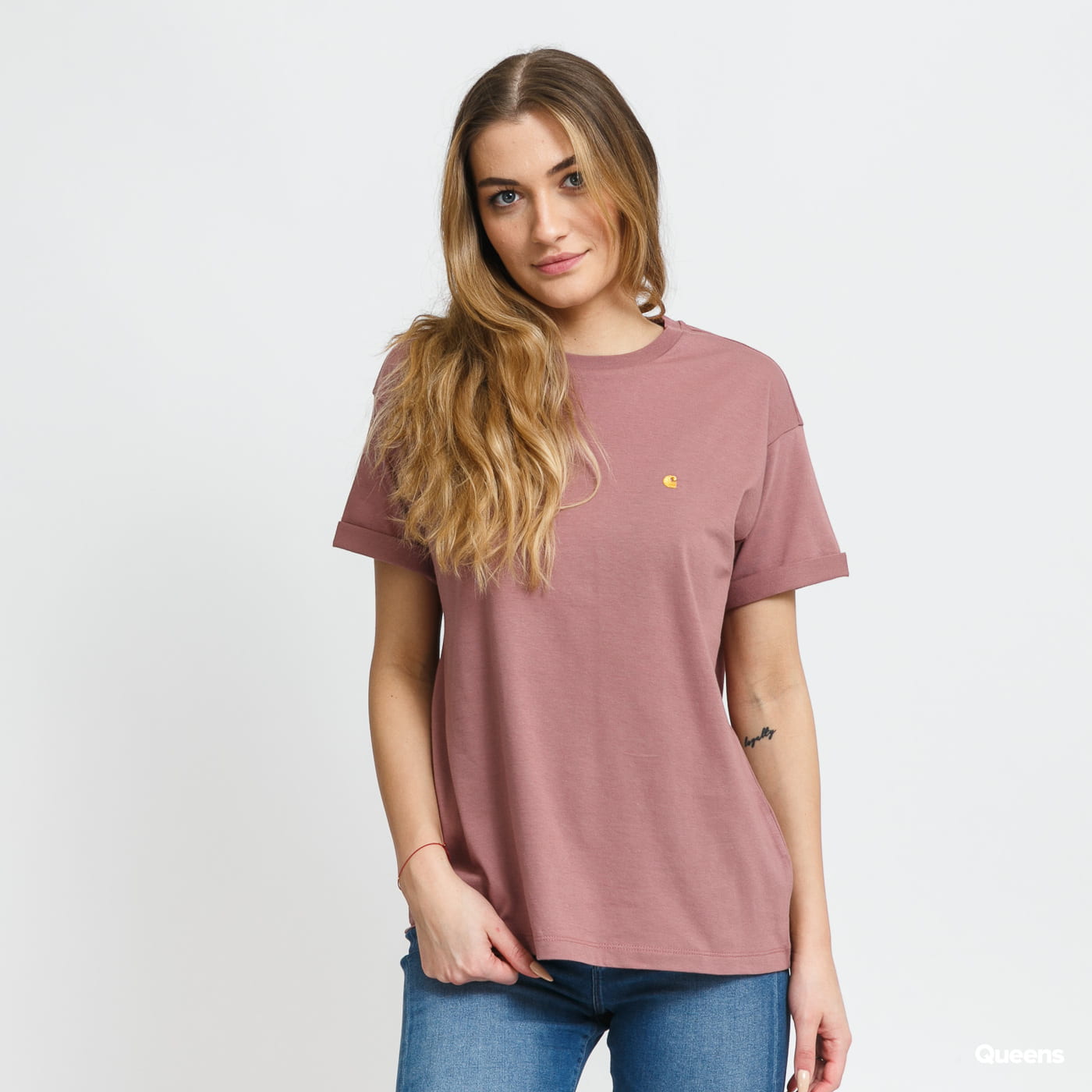 Carhartt WIP W' SS Chase Tee fialové M