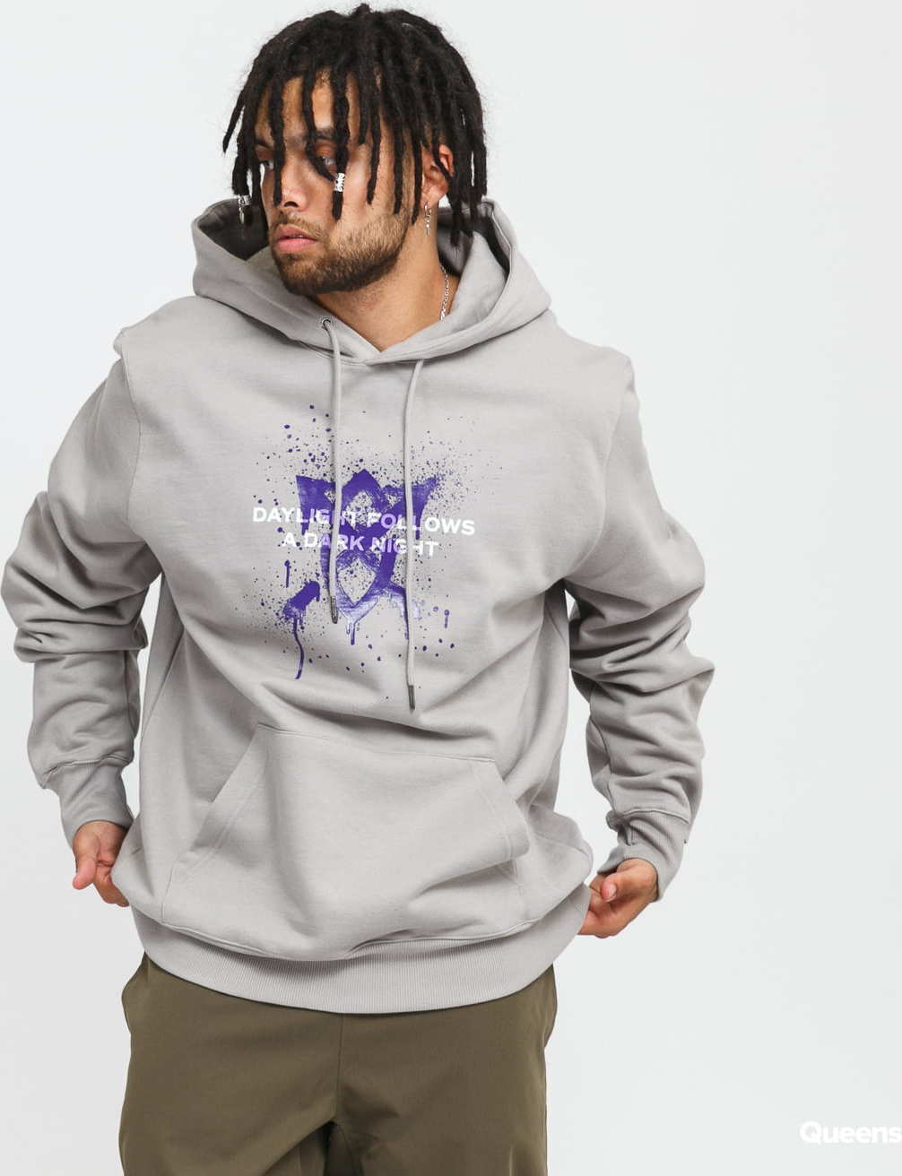 Daily Paper Lukus Hoodie melange šedá XL