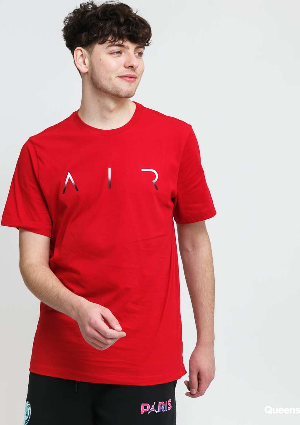 Jordan M J Jumpman Air HBR SS Crew červené XL