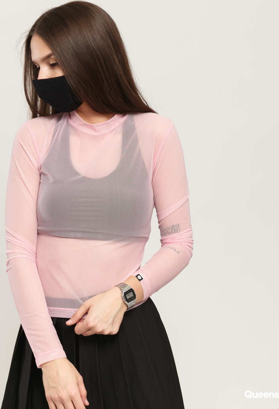LAZY OAF Sheer Turtleneck růžové L