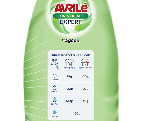 Avrilé EXPERT Universal prací prášek