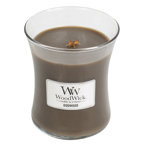 WoodWick Vonná svíčka váza Oudwood 275 g