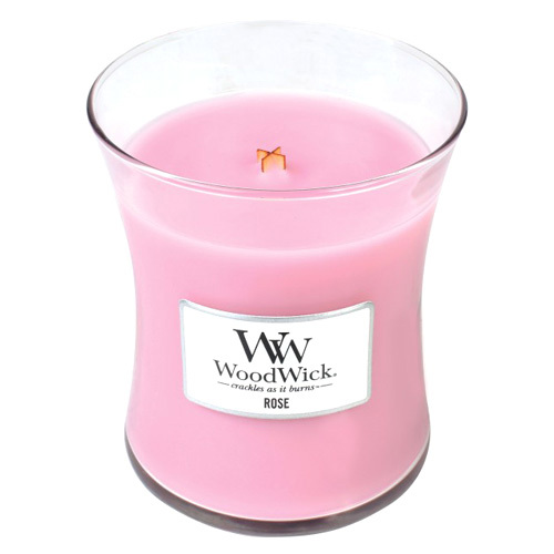 WoodWick vonná svíčka váza Rose 275 g