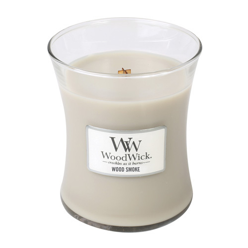WoodWick vonná svíčka váza Wood Smoke 275 g