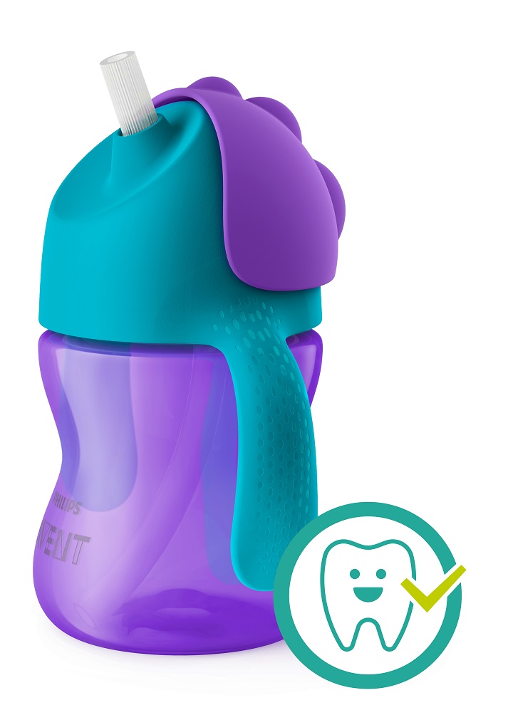 PHILIPS AVENT Hrneček s ohebným brčkem Bendy pro dívky 200 ml