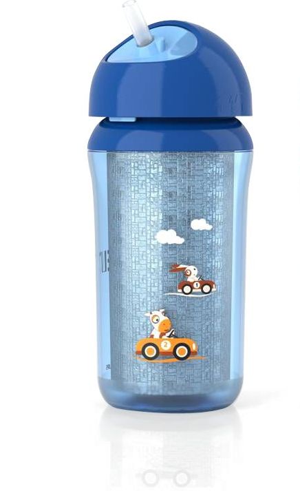 PHILIPS AVENT Hrneček IZO s brčkem od 12 měsíců kluk 260 ml
