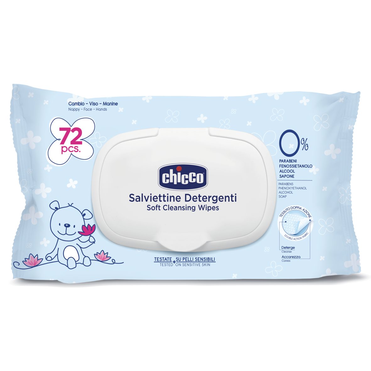 Chicco ubrousky vlhčené uzavíratelné 72 ks