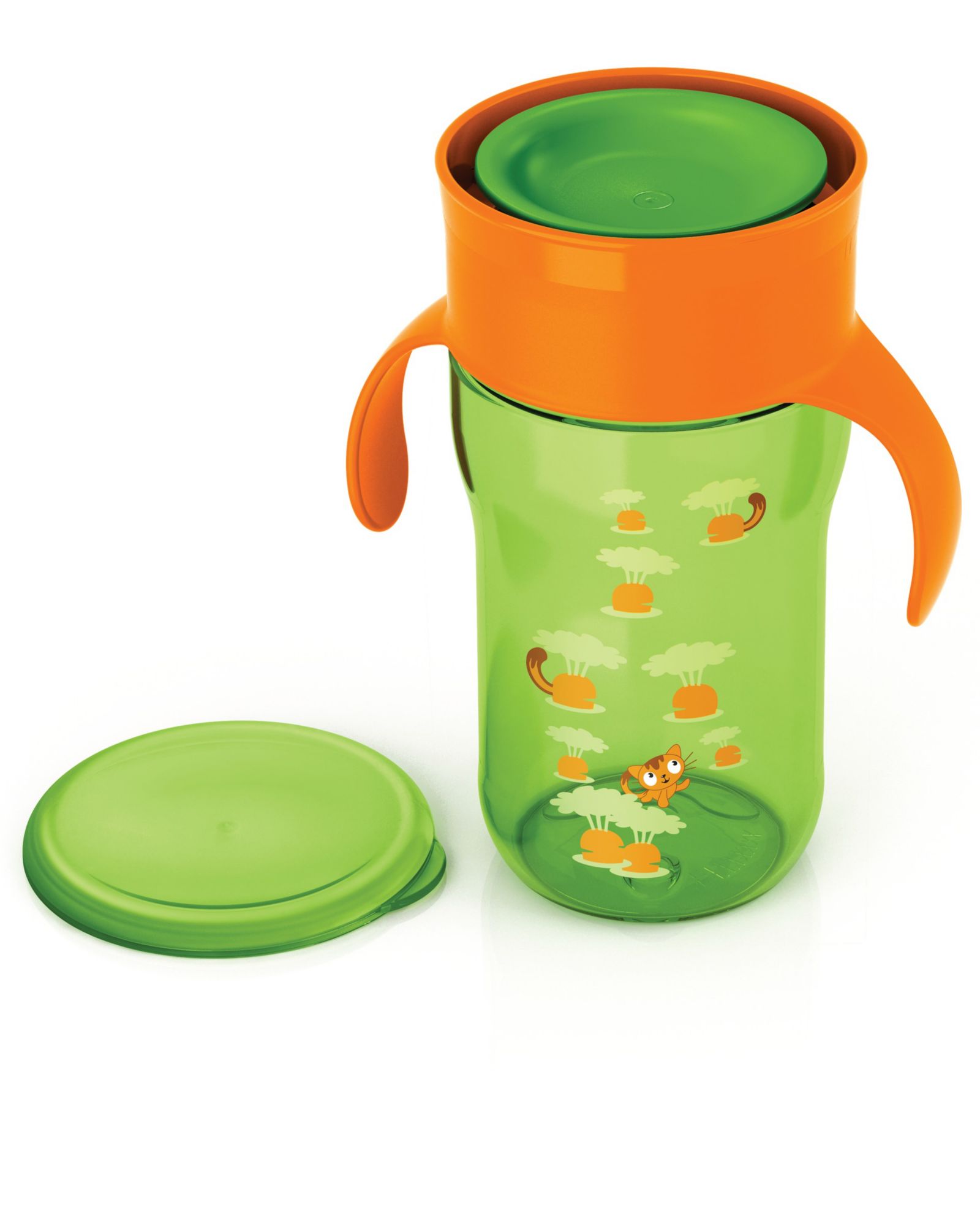PHILIPS AVENT Hrneček první skutečný zelený 340 ml