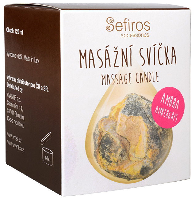 Sefiros Masážní svíčka Ambra (Massage Candle) 120 ml