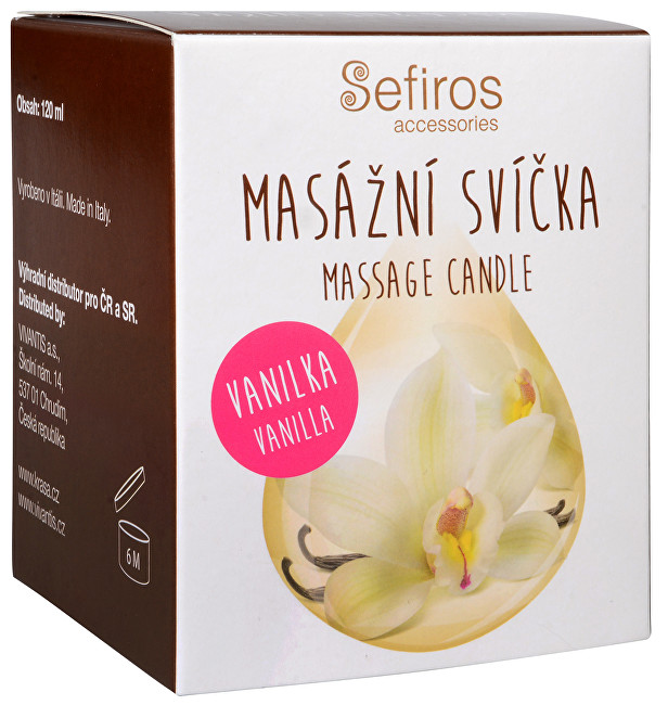 Sefiros Masážní svíčka Vanilka (Massage Candle) 120 ml