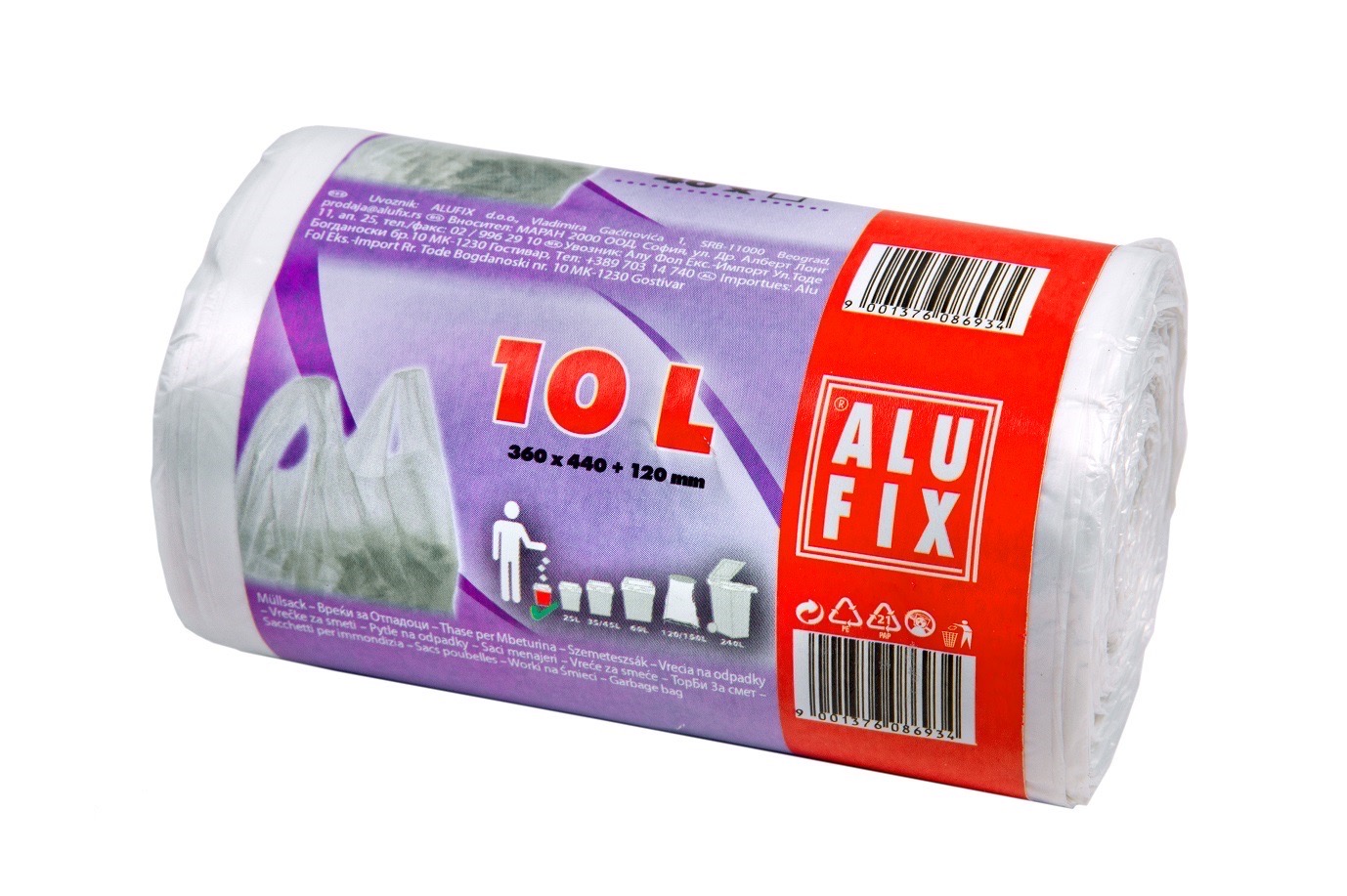 Alufix odpadkové pytle zavazovací 10 l 40 ks