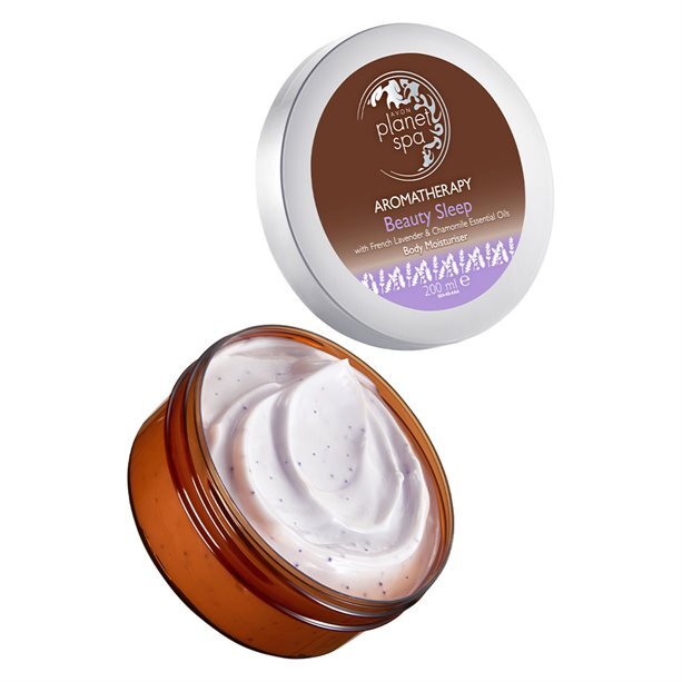 Avon Zklidňující tělový krém s levandulí a heřmánkem Planet Spa Aromatherapy 200 ml