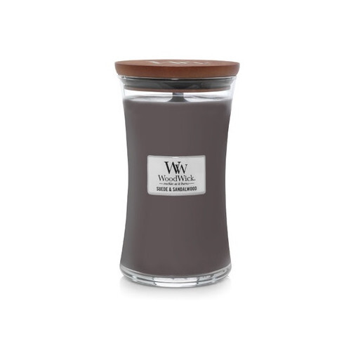 WoodWick Vonná svíčka váza Suede & Sandalwood 609