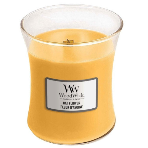 WoodWick Vonná svíčka váza Oat Flower 275 g