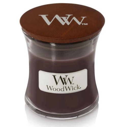 WoodWick Vonná svíčka váza Suede & Sandalwood 85 g
