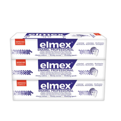 Elmex Zubní pasta Dental Enamel Professional 3x75 ml