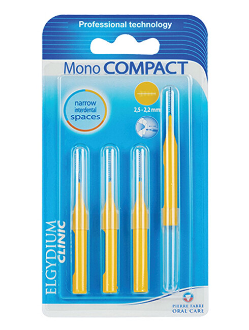 ELGYDIUM Mezizubní kartáčky žluté Mono Compact (2