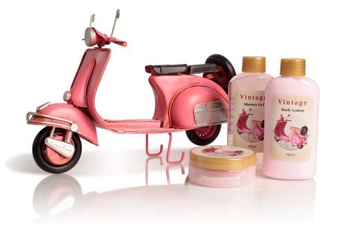 Lady Cotton Sada tělové kosmetiky do koupele Pink Vespa Rosa (Shower Set Rose)