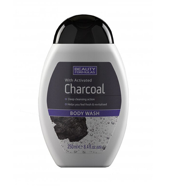 Beauty Formulas sprchový gel s aktivním uhlím Charcoal (Body Wash) 250 ml