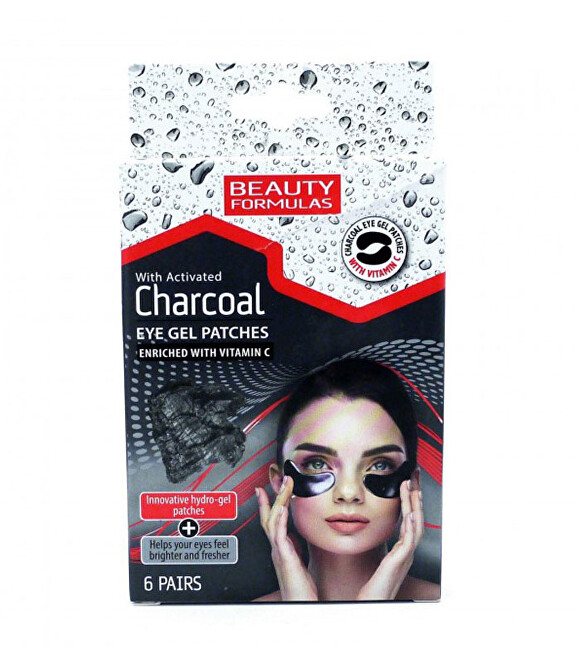 Beauty Formulas eye patches Polštářky pod oči s aktivním uhlím Charcoal 6 párů