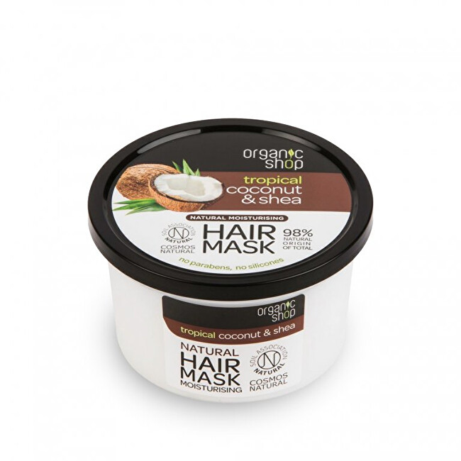 Organic Shop Hydratační vlasová maska Tropický kokos s bambuckým máslem (Hair Mask Moisturising) 250 ml