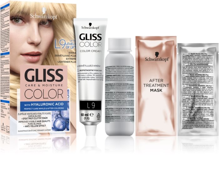 Schwarzkopf Permanentní barva na vlasy Gliss Color L9 Extra zesvětlovač plus