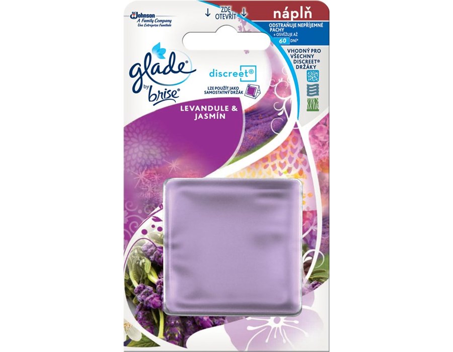 GLADE by Brise Discreet Levandule & Jasmín náhradní náplň do osvěžovače 8 g