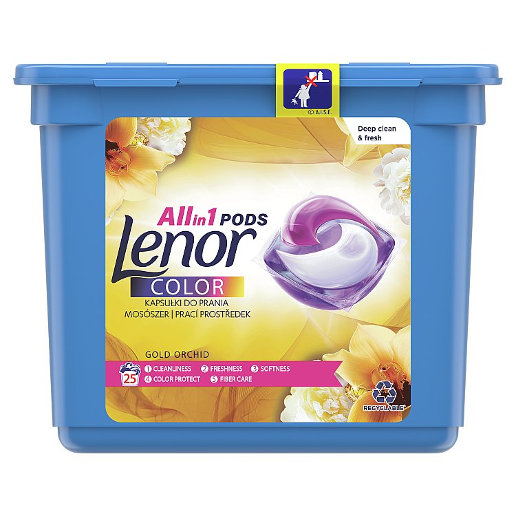 Lenor Allin1 PODs Gold Orchid Kapsle Na Praní 25 Praní