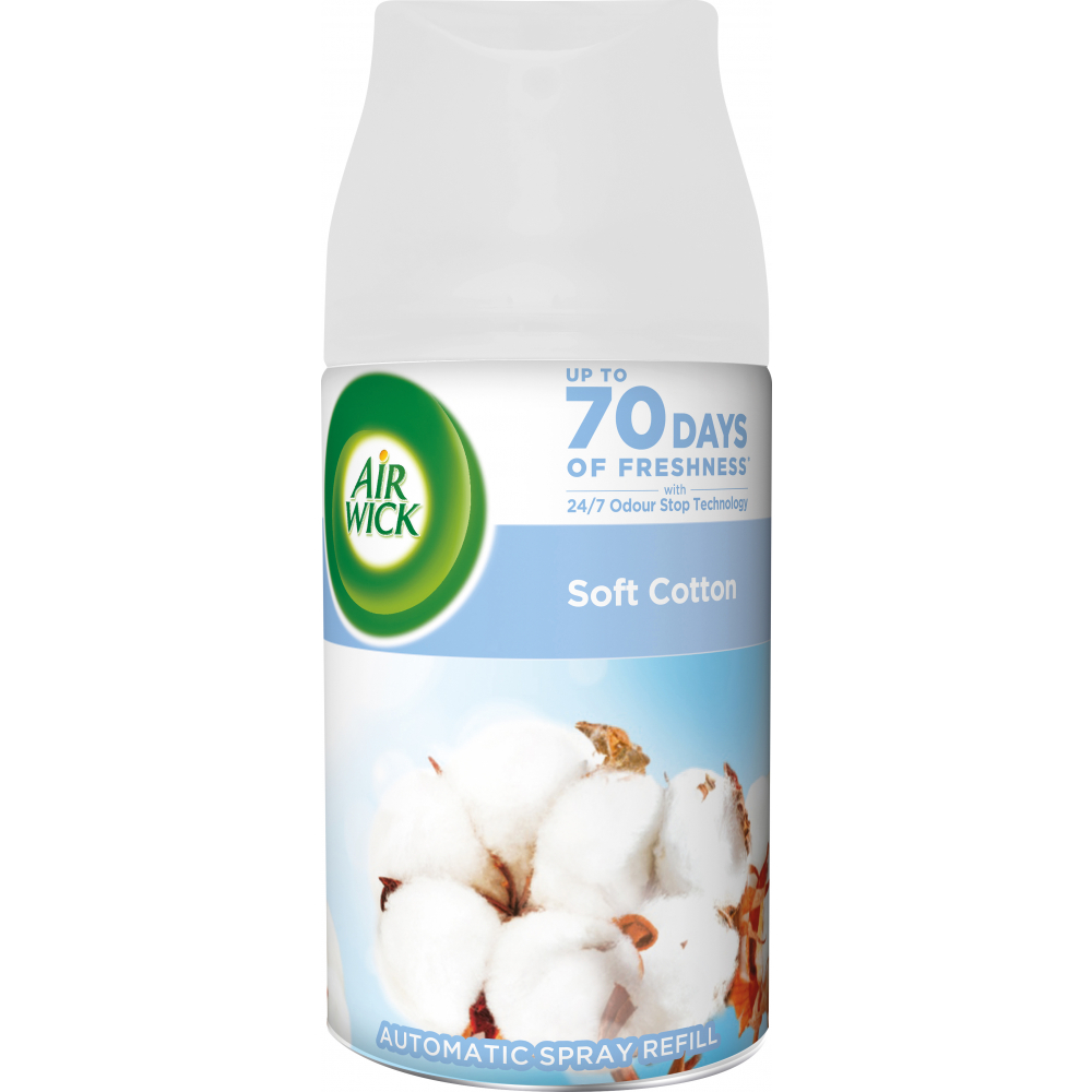 Air Wick Freshmatic náplň do osvěžovače vzduchu jemná bavlna 250 ml