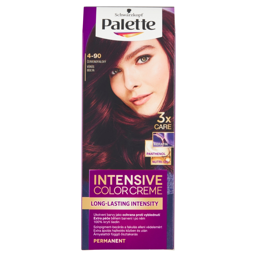 Schwarzkopf Palette Intensive Color Creme barva na vlasy odstín červenofialový 4-90