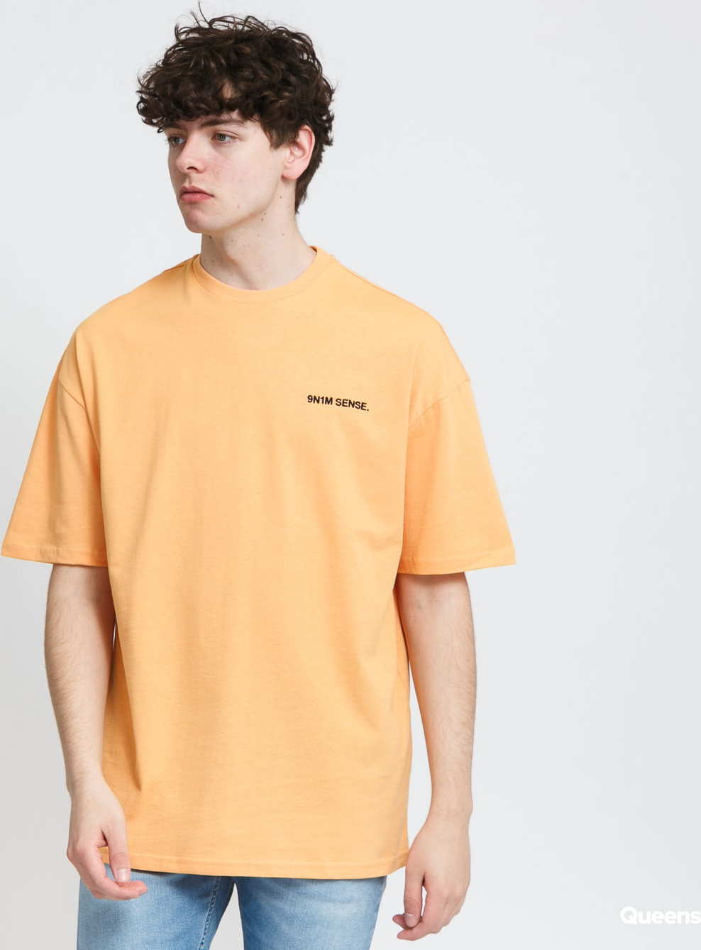 9N1M SENSE. Logo T-shirt oranžové XL