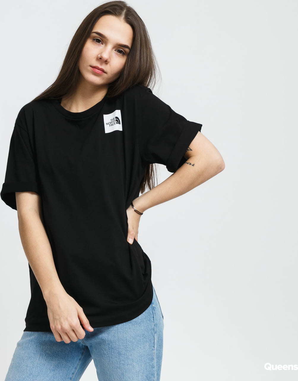 The North Face W BF Fine Tee černé L