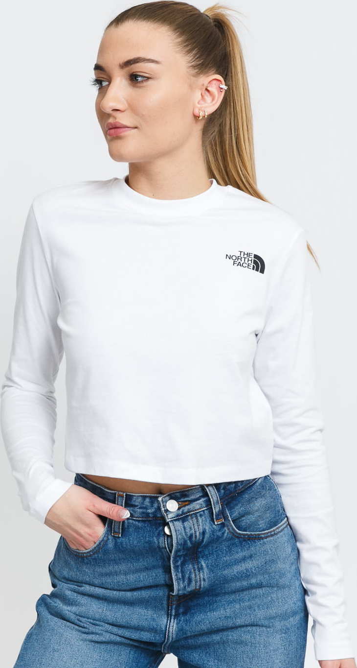 The North Face W LS Crop Tee bílé L