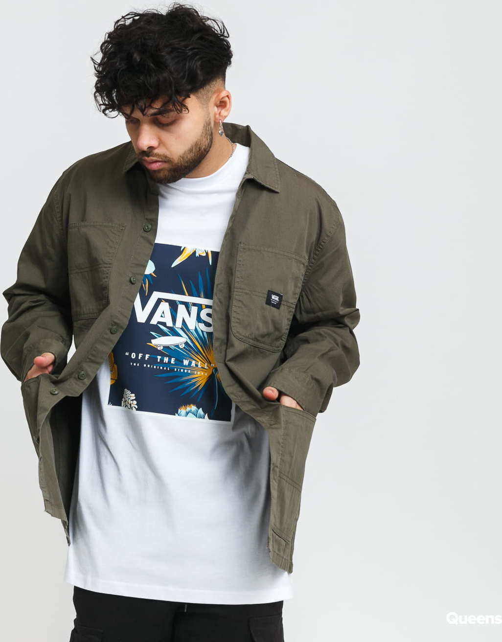 Vans MN Bayview Shirt olivová M