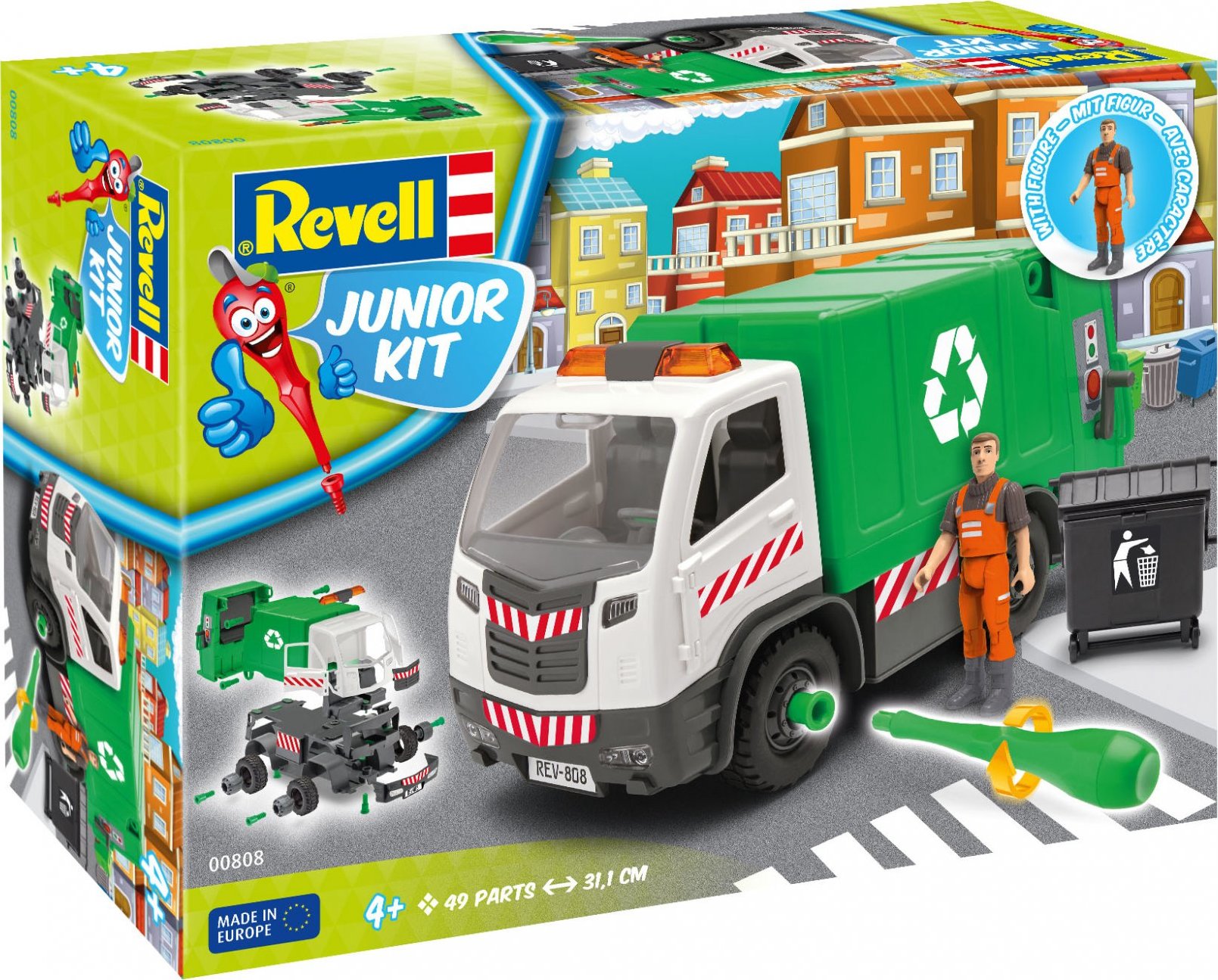 Revell Garbage Truck Junior Kit 00808 1:20