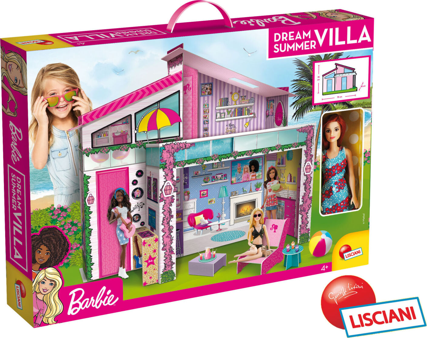 Barbie Lisciani Domeček s panenkou