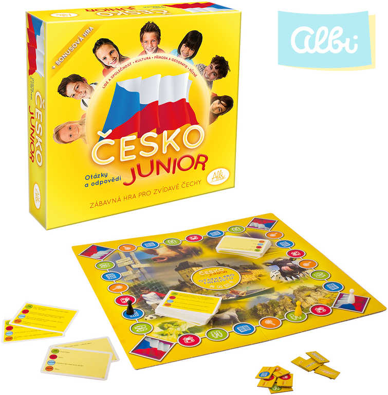ALBI HRA Česko otázky a odpovědi junior + bonus *SPOLEČENSKÉ HRY*