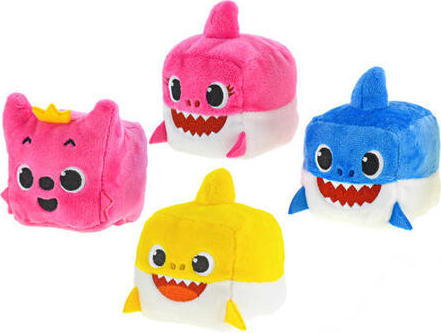 Baby Shark kostka plyšová 7cm