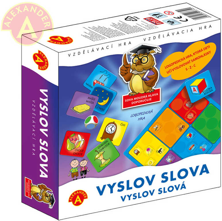ALEXANDER Hra Vyslov slova didaktická logopedická *SPOLEČENSKÉ HRY*