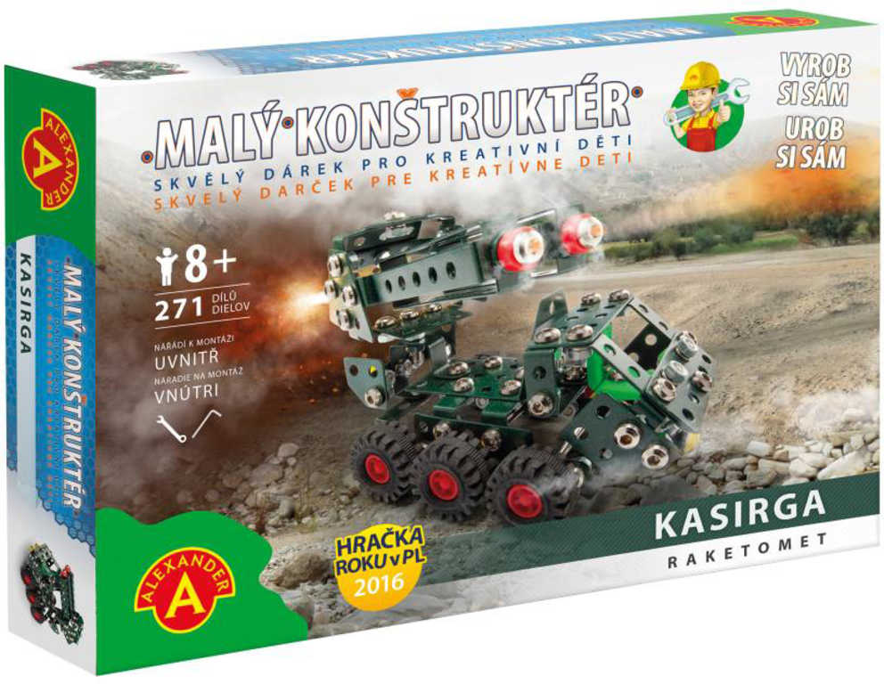 ALEXANDER Malý konstruktér Raketomet konstrukční STAVEBNICE 271 dílků kov