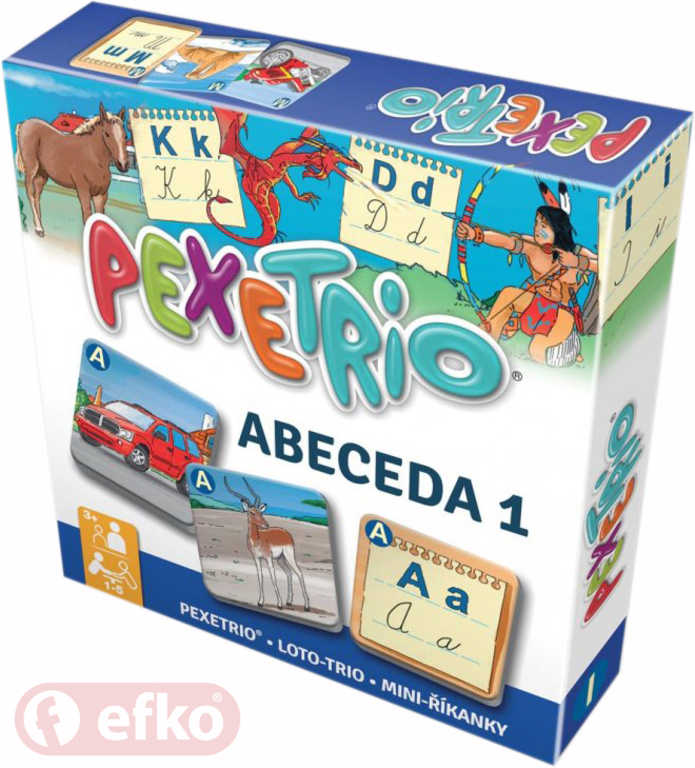 EFKO Hra naučná Pexetrio Abeceda 1 *SPOLEČENSKÉ HRY*