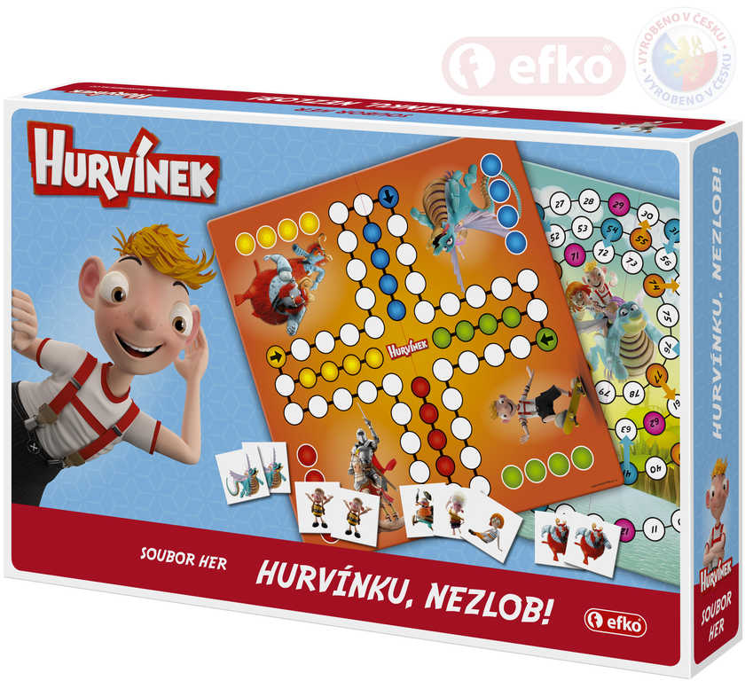 EFKO Hurvínku nezlob! Soubor her s pexesem 3v1 *SPOLEČENSKÉ HRY*