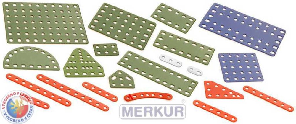 MERKUR ND102 Krátké pásky a destičky náhradní díl *KOVOVÁ STAVEBNICE*