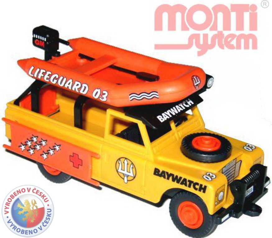 MONTI SYSTÉM 48 Auto Land Rover BAYWATCH stavebnice MS48 0101-48