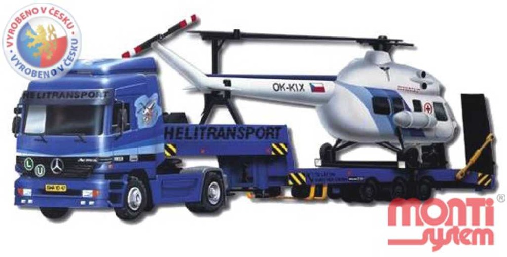 MONTI SYSTÉM 58 Auto Mercedes Astros HELITRANSPORT MS58 0109-58