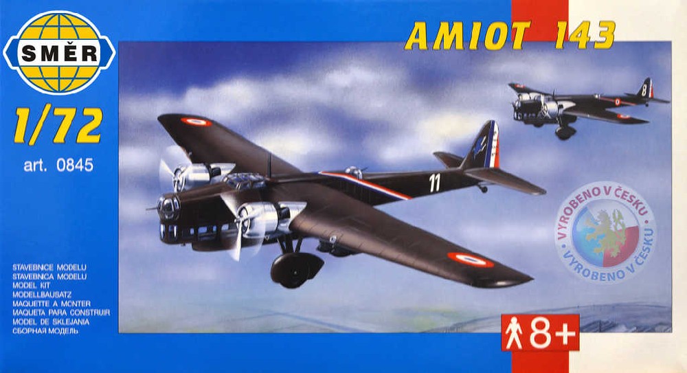 SMĚR Model letadlo Amiot 143 1:72 (stavebnice letadla)