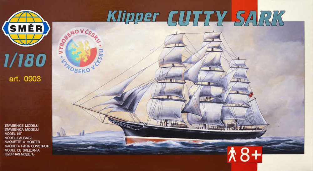 SMĚR Model loď Cutty Sark 1:180 (stavebnice lodě)