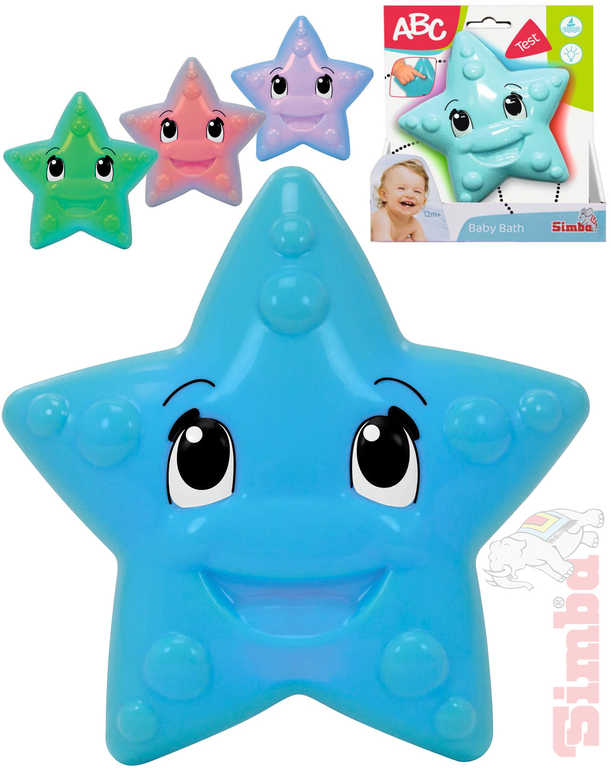 SIMBA Baby hvězdička 12cm do vody na baterie mění barvy Světlo
